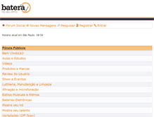 Tablet Screenshot of forum.batera.com.br
